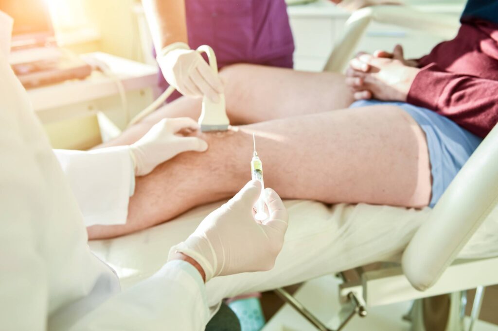 Ultrasound guided Hyaluronic acid injections