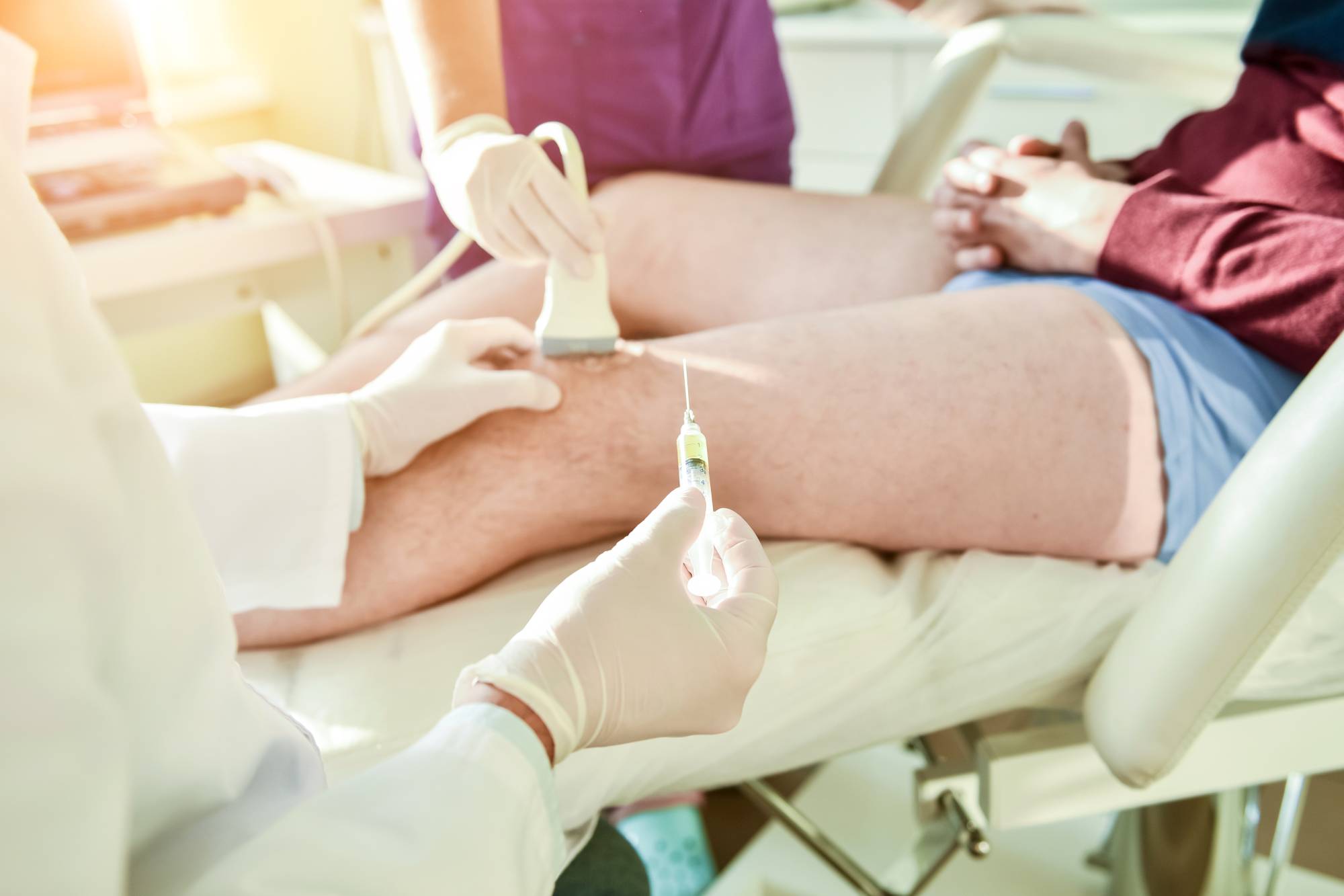 Ultrasound guided Hyaluronic acid injections